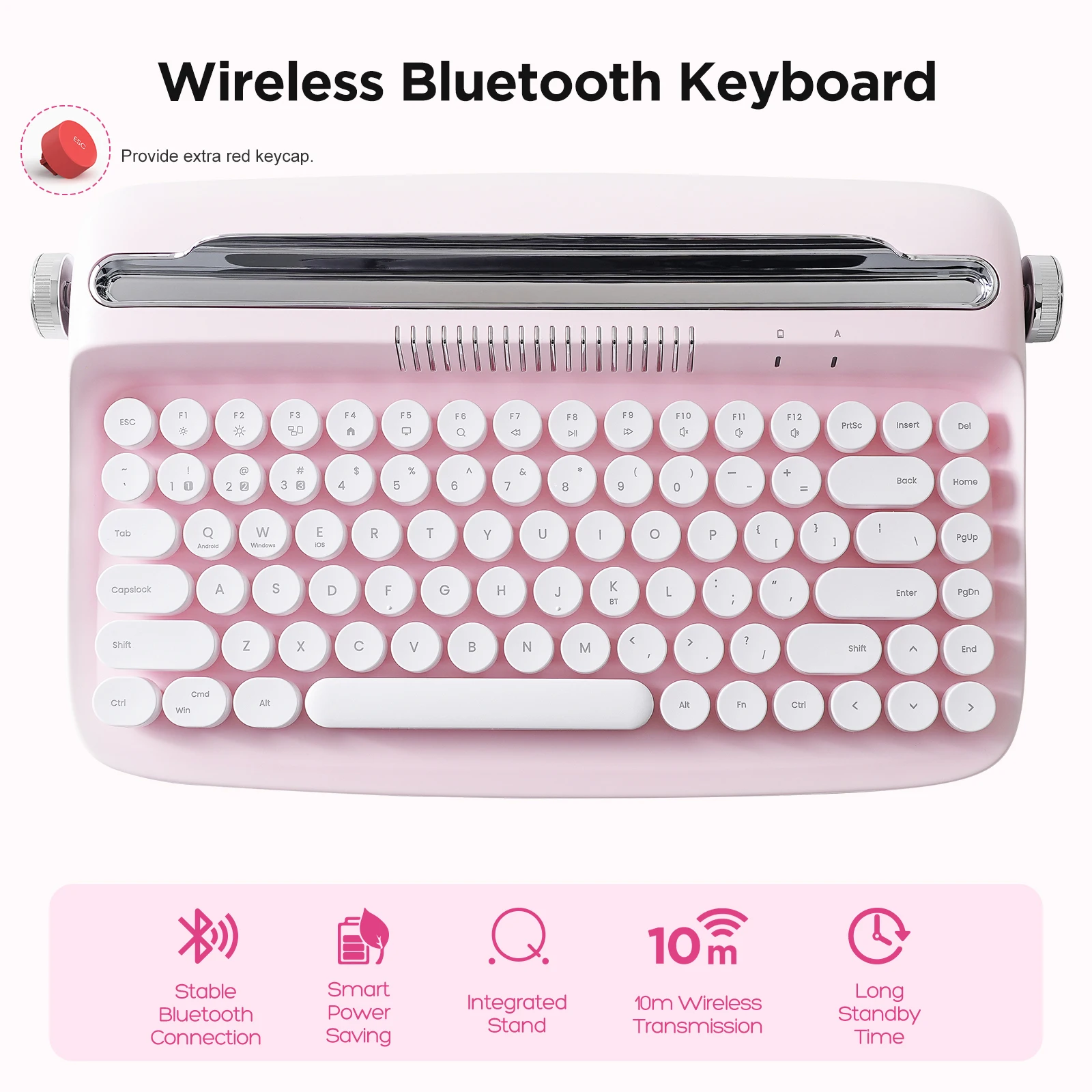 Yunzii Actto B303 Retro Wireless Typewriter Aesthetic 4 | PricZone Yunzii Actto B303 Retro Wireless Typewriter Aesthetic 4 | PricZone