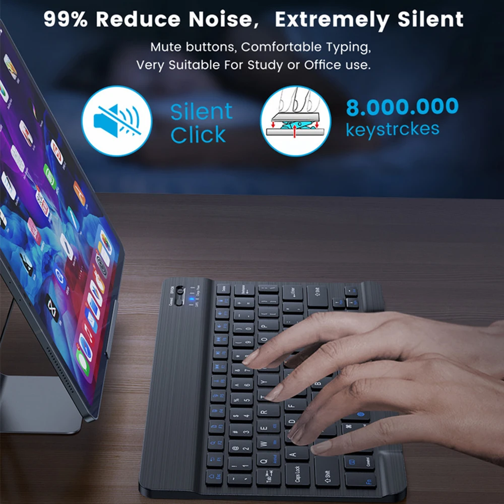 Wireless Keyboard Mouse for iOS Android Windows 10