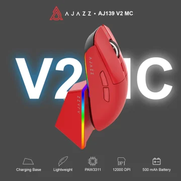 Ajazz Aj139 V2 Mc Symmetrical Ergonomic Wired Gaming Mouse 1