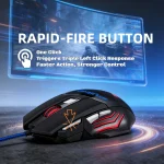 Ergonomic Ambidextrous RGB Gaming Mouse for PC Laptop 7 | PricZone