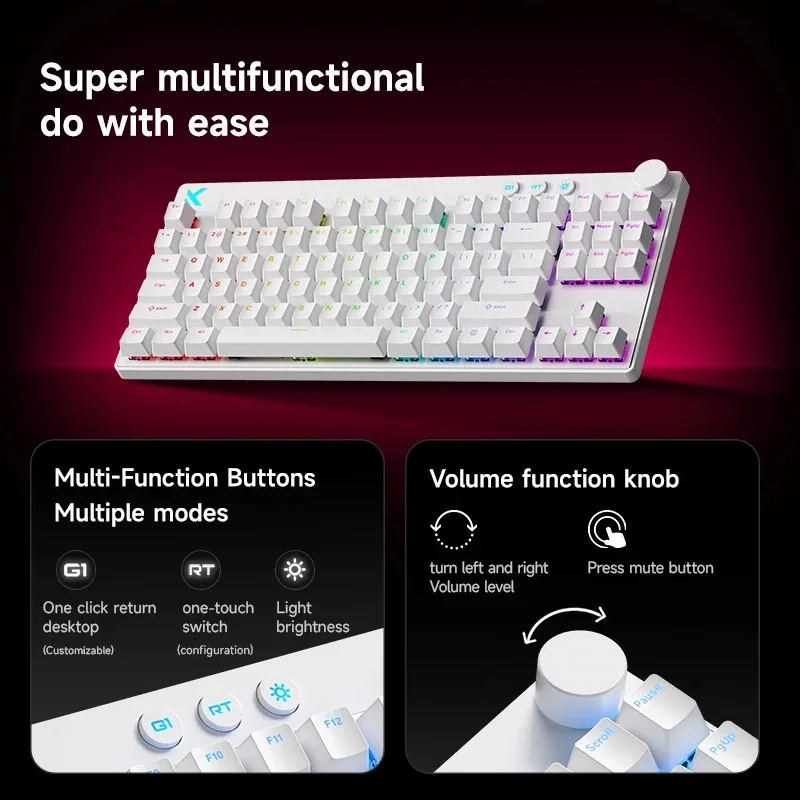 Mchose Mix87 Wired Gaming Keyboard 8K 256K Esports Grade 4 | PricZone Mchose Mix87 Wired Gaming Keyboard 8K 256K Esports Grade 4 | PricZone