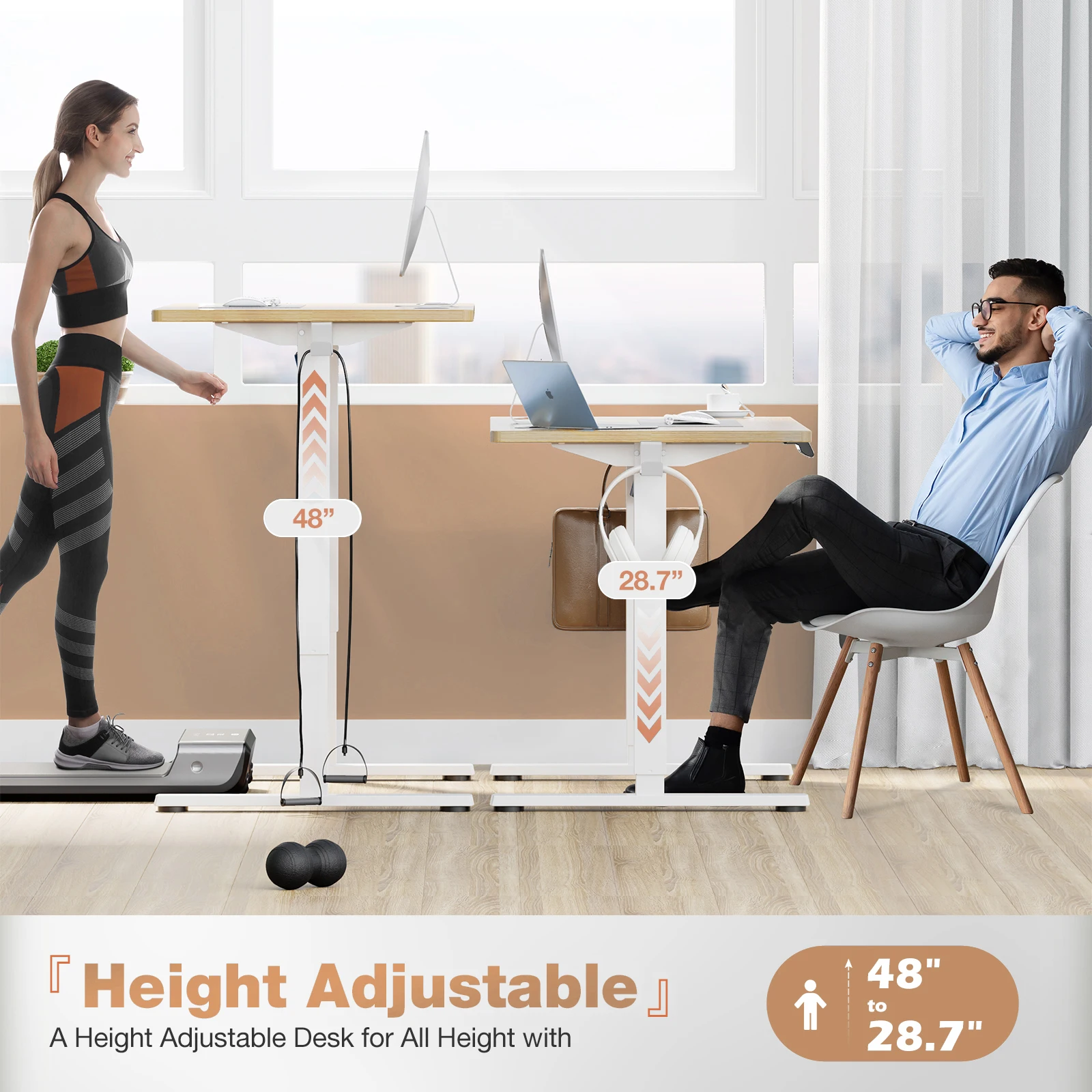 Electric Standing Desk 40X24 Inch Height Adjustable 15