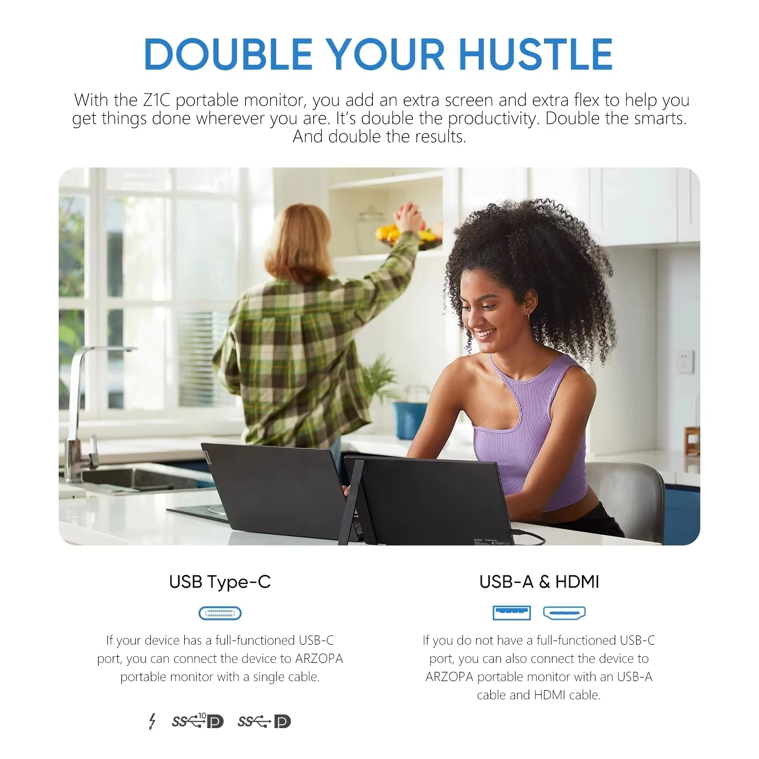 Arzopa 161 100 Srgb Portable Monitor 1080P Second Screen 2 | PricZone Arzopa 161 100 Srgb Portable Monitor 1080P Second Screen 2 | PricZone