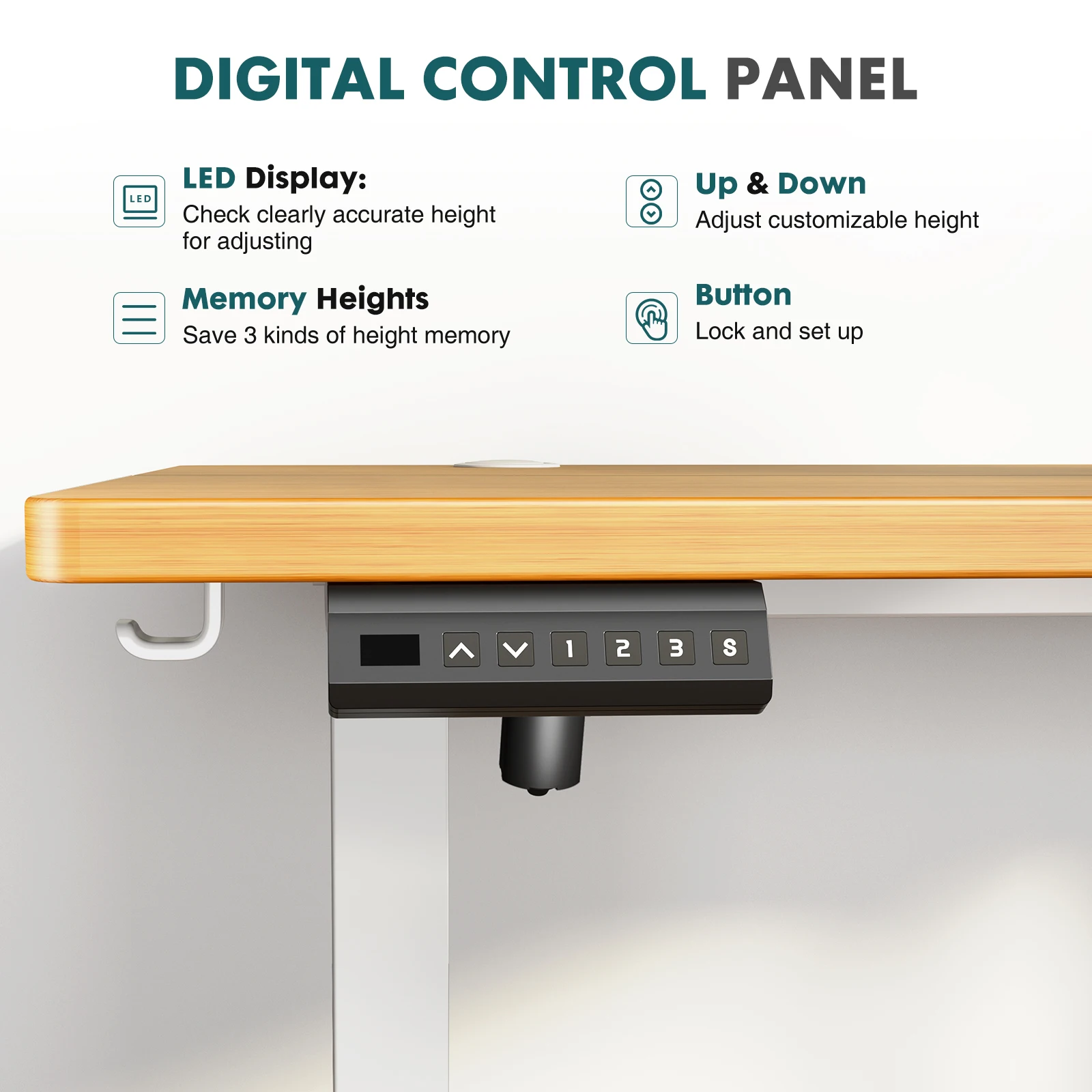Mcq 55X24 Inch Electric Office Computer Desk with Wooden 4 | PricZone Mcq 55X24 Inch Electric Office Computer Desk with Wooden 4 | PricZone
