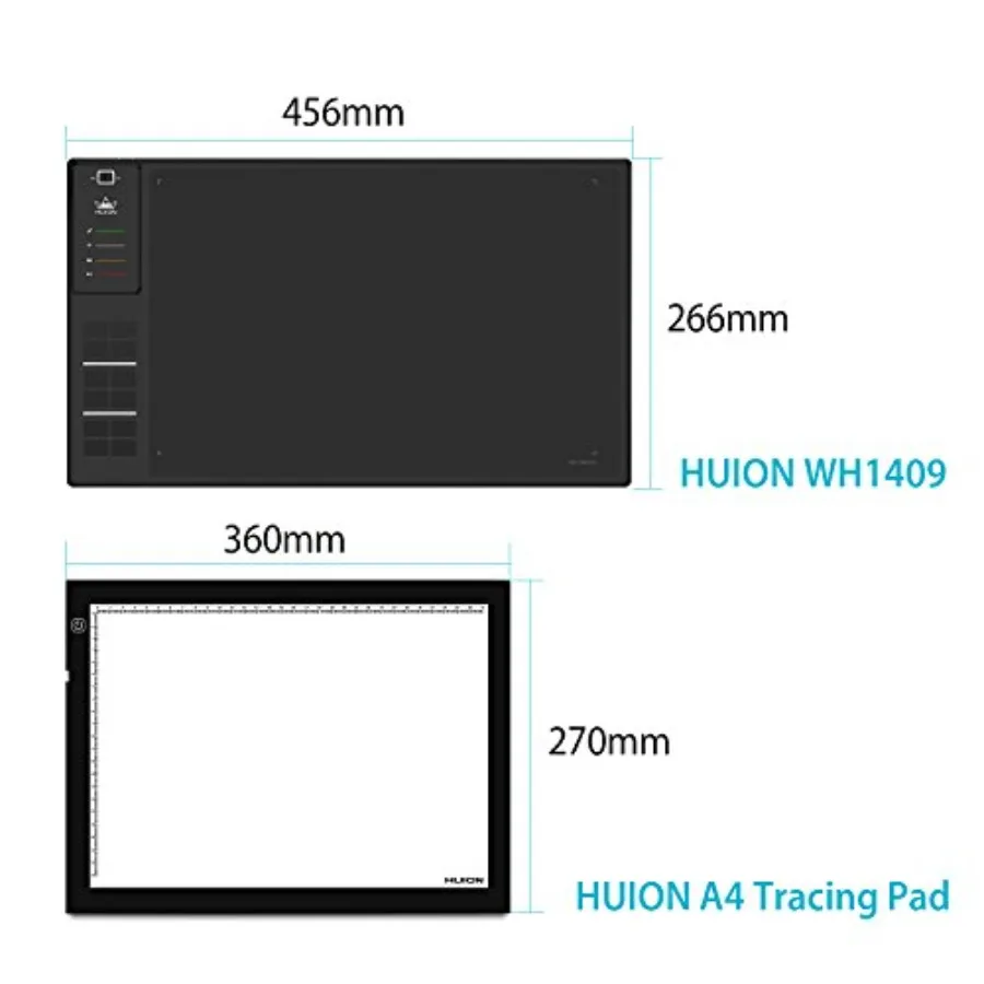 Wh1409 Wireless Graphic Drawing Tablet with 8192 Pen 12