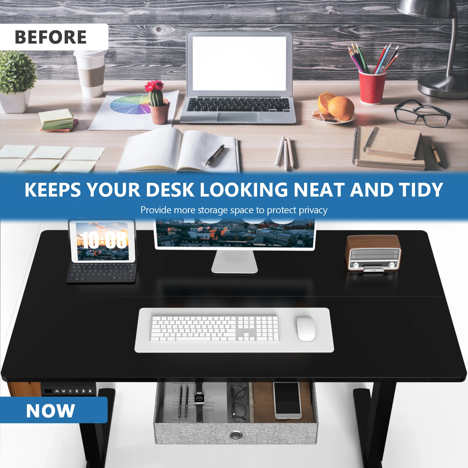 Jhk Ergonomic Electric Standing Desk Height Adjustable 23