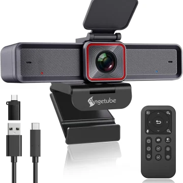 4K Webcam with AI Tracking and 100° Wide Angle Remote 1 | PricZone 4K Webcam with AI Tracking and 100° Wide Angle Remote 1 | PricZone