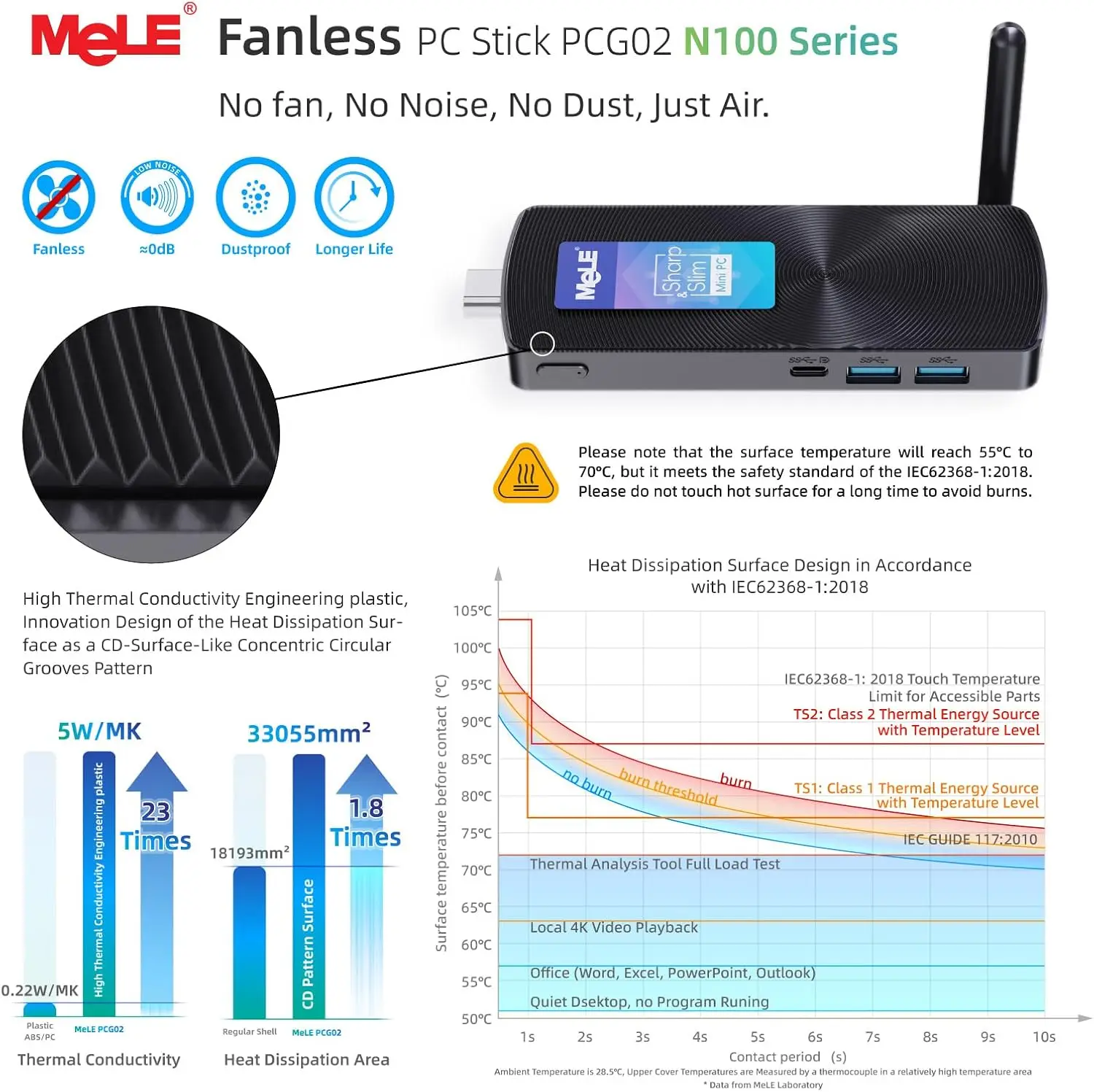 Mele Pcg02 Fanless Mini PC Stick N100 8Gb 128Gb 256Gb 5 | PricZone Mele Pcg02 Fanless Mini PC Stick N100 8Gb 128Gb 256Gb 5 | PricZone