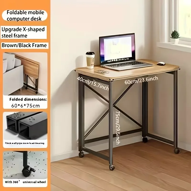 62X1575Inch Foldable Rolling Laptop Desk with XShaped 2 | PricZone 62X1575Inch Foldable Rolling Laptop Desk with X Shaped 2 | PricZone