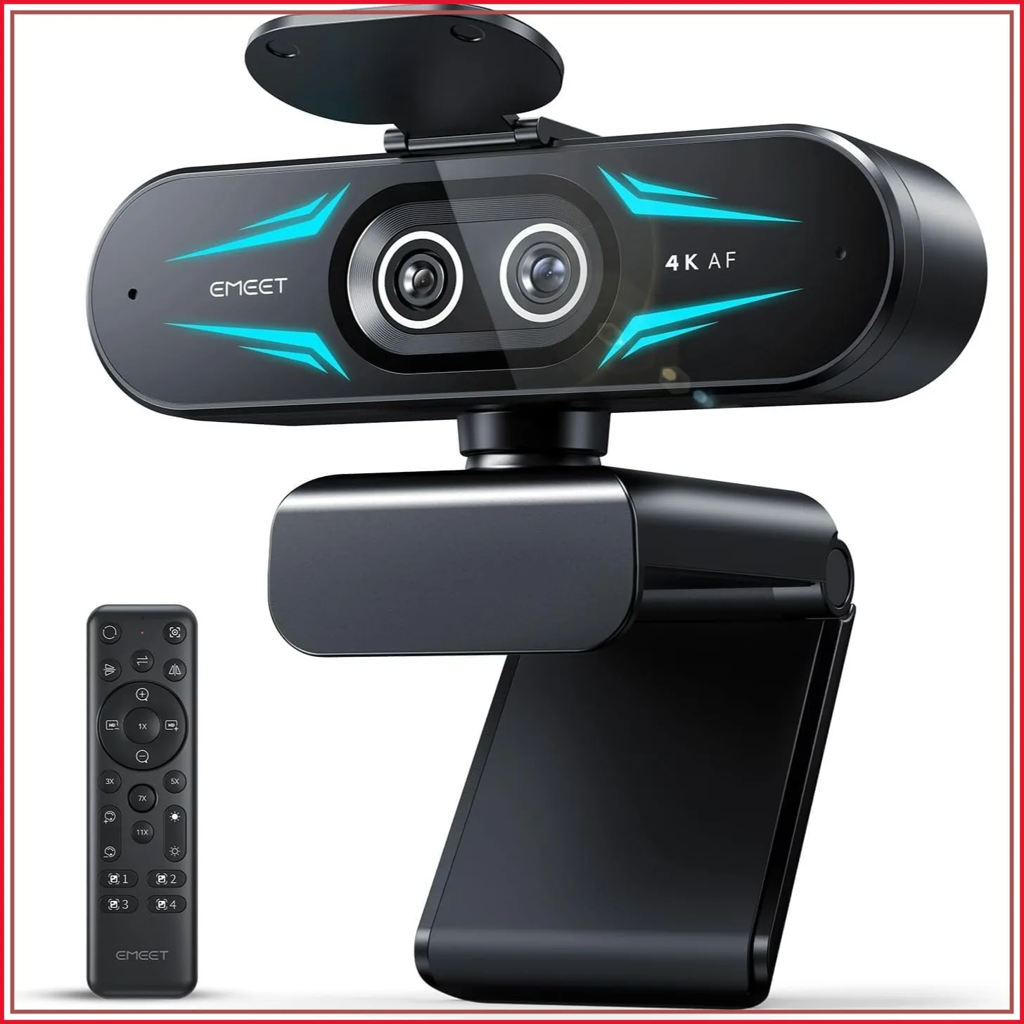 4K Dual Camera Webcam with 11X Hybrid Zoom and Pdaf 7