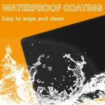 Pack of Black Mouse Pads with Stitched Edges 102X83 Inches 6 | PricZone