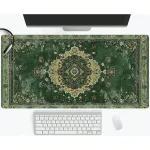Vintage Green Persian Carpet Gaming Mouse Pad and Keyboard 2 | PricZone Vintage Green Persian Carpet Gaming Mouse Pad and Keyboard 2 | PricZone
