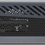 Aorus RTX 5060 Ti Ai Box Graphics Card 16 GB GDDR7 6 | PricZone Rear view of a compact AORUS desktop with dual USB A ports a USB Ccharging port a reset button and large vented panels AORUS logo on the right | PricZone
