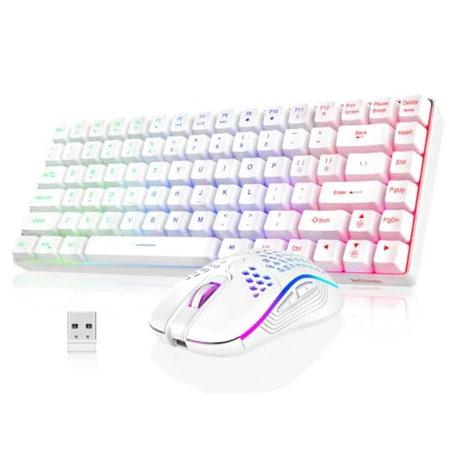 K84 Wireless Keyboard and Mouse Combo with Rainbow Backlit 11