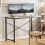 Modern Compact Computer Office Desk with Metal Frame