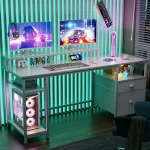 2Person Office Desk with Power Sockets and Storage 6 | PricZone 2 Person Office Desk with Power Sockets and Storage 6 | PricZone