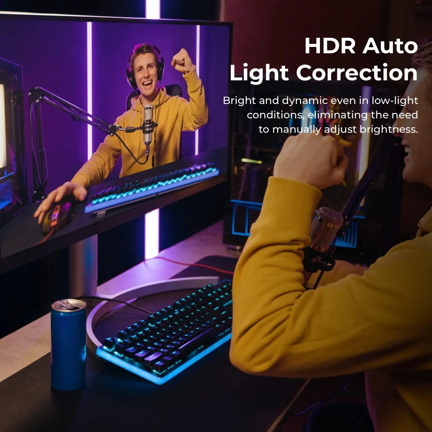 4K Ptz Webcam with Ai Auto Tracking Hdr 60Fps Dual Mic 11