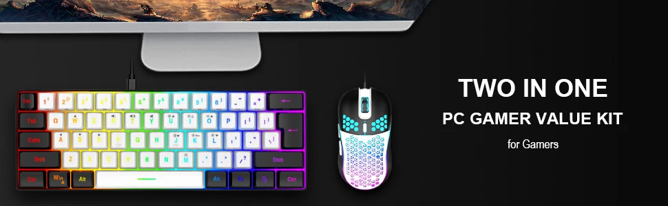 Torvani Redthunder 60% Gaming Keyboard and Mouse Combo 8