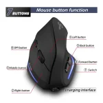 Vertical Wireless Mouse with 3 Connectivity Modes for PC 2 | PricZone