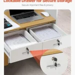 5 Inch Modern Office Reception Desk with LED Lighting and 2 5 | PricZone
