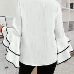 Plus Size Breathable Spring Summer Casual Long Sleeve Tops 4 | PricZone