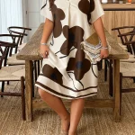 Plus Size Summer Floral Print VNeck Batwing Dress 1 | PricZone Plus Size Summer Floral Print V Neck Batwing Dress 1 | PricZone