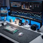 80X40Cm Wool Felt Gaming Desk Mat with Non Slip Base 1 | PricZone