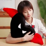 Heart Shaped Plush Pillow with Red Devil Horns and Wings 3 | PricZone