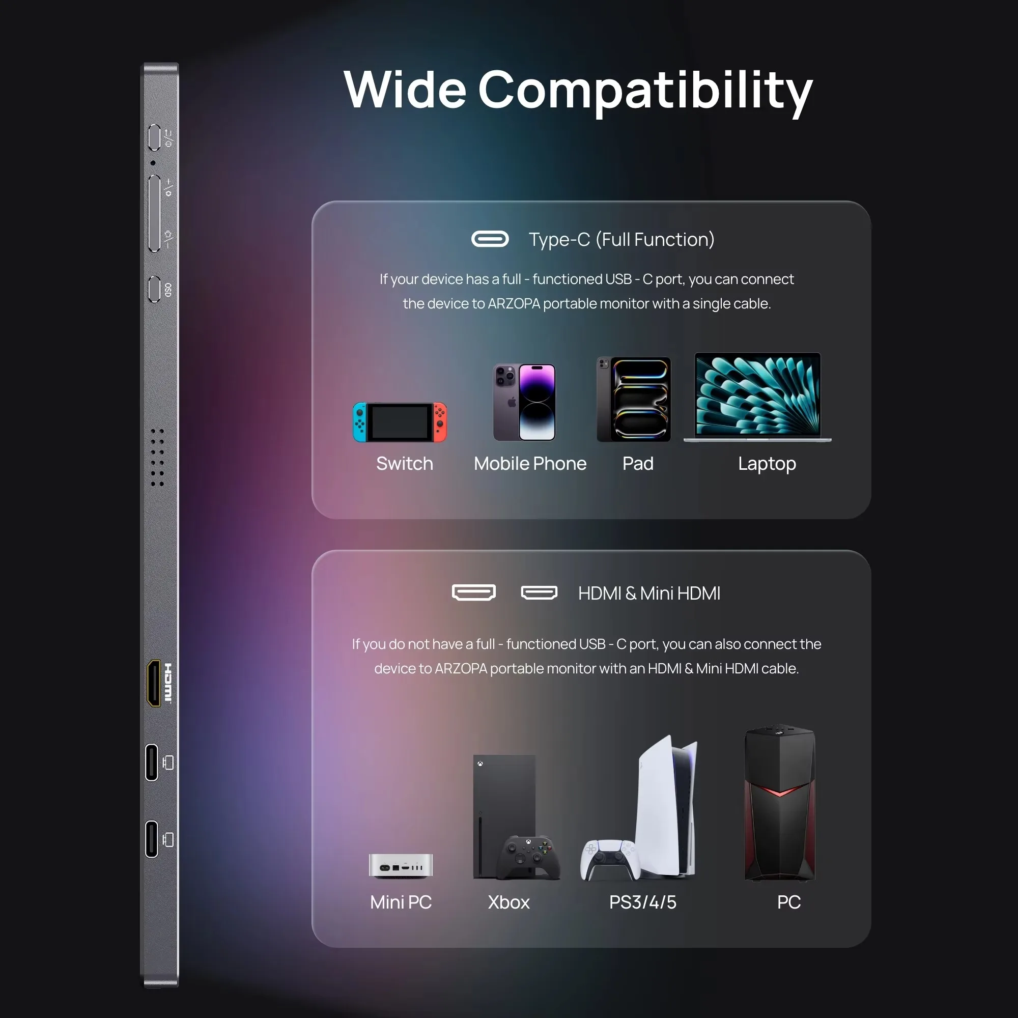 1In 180Hz 25K Portable Monitor with HDR IPS and sRGB 4 | PricZone 1In 180Hz 25K Portable Monitor with HDR IPS and sRGB 4 | PricZone
