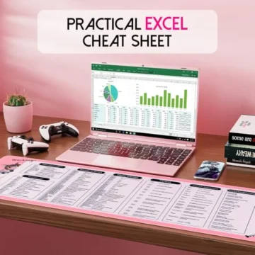 Cute Cat Excel Cheat Sheet Desk Pad Non-Slip Mouse 2