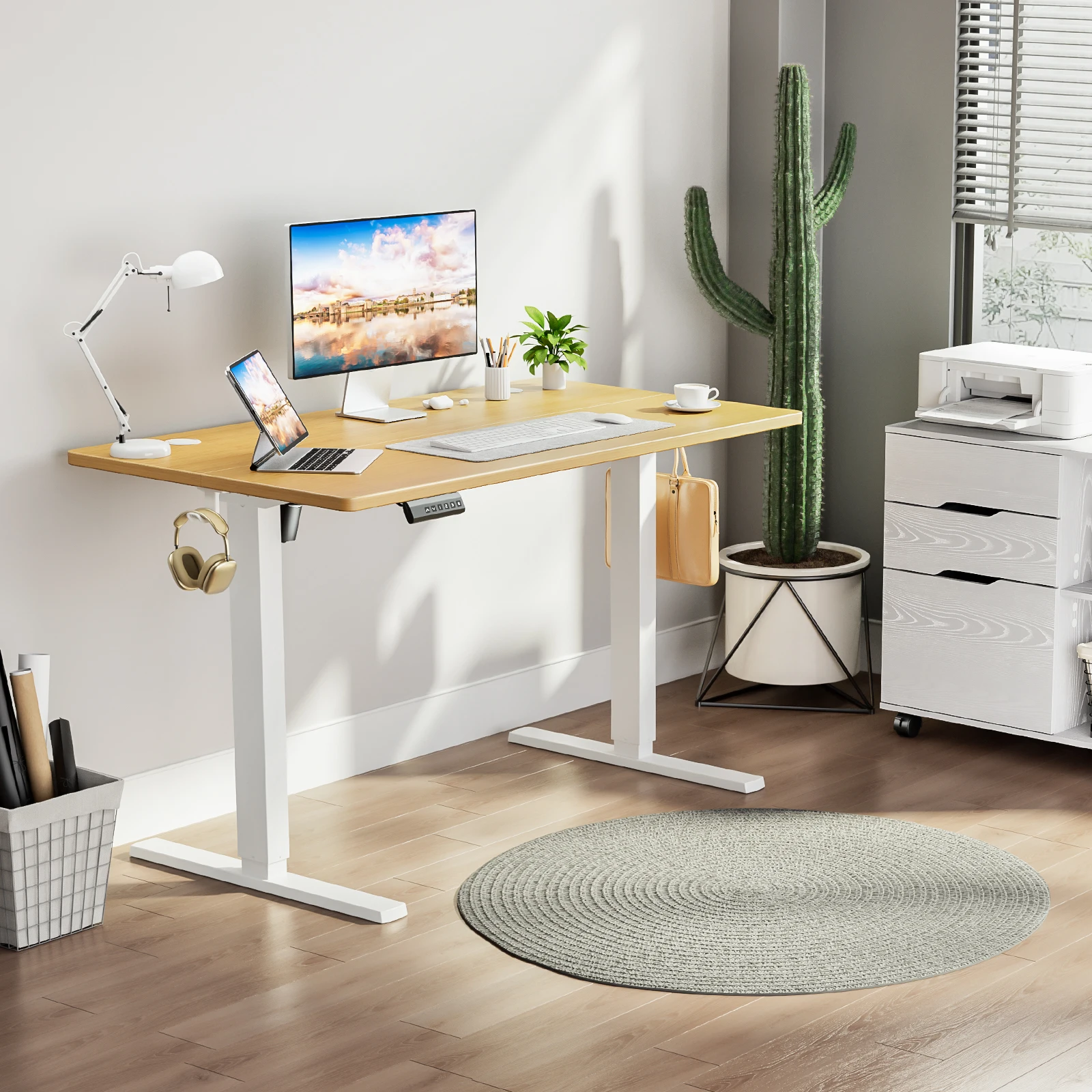 Mcq 55X24 Inch Electric Office Computer Desk with Wooden 5 | PricZone Mcq 55X24 Inch Electric Office Computer Desk with Wooden 5 | PricZone