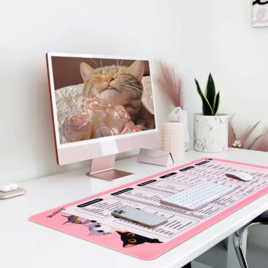 Cute Cat Excel Cheat Sheet Desk Pad NonSlip Mouse 6 | PricZone Cute Cat Excel Cheat Sheet Desk Pad Non Slip Mouse 6 | PricZone