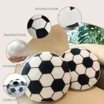 Soccer Ball Plush Pillow Round Fluffy Flannel Throw Cushion 4 | PricZone Soccer Ball Plush Pillow Round Fluffy Flannel Throw Cushion 4 | PricZone