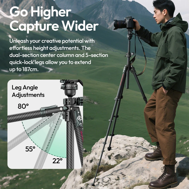 Ulanzi Jj06 Glidego Travel Tripod for Canon Nikon DSLR 2 | PricZone Ulanzi Jj06 Glidego Travel Tripod for Canon Nikon DSLR 2 | PricZone