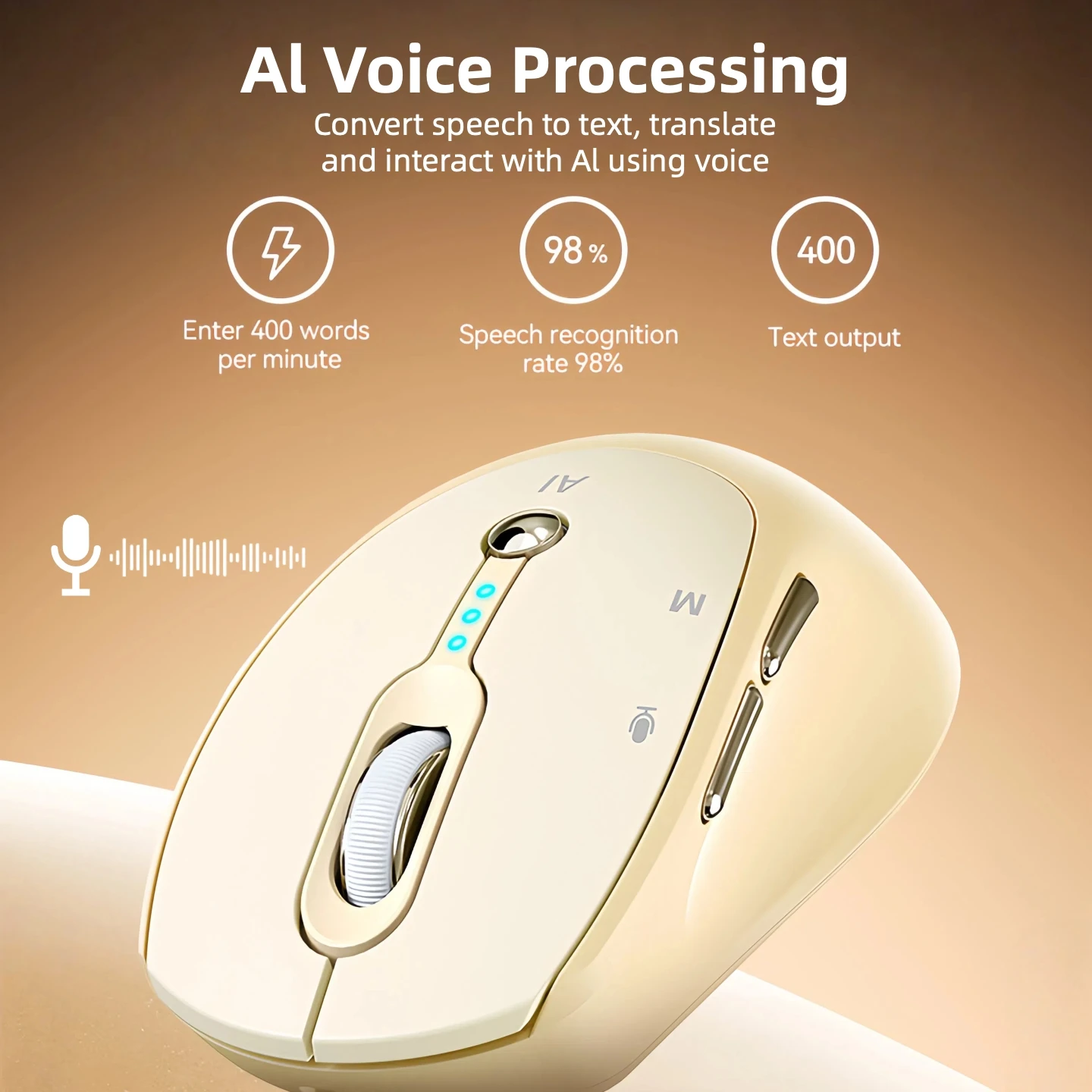 Wireless Bluetooth 24G SpeechtoText Office Mouse 6 | PricZone Wireless Bluetooth 24G Speech to Text Office Mouse 6 | PricZone