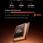 Amd Ryzen 7 Gaming PC Desktop Computer 1 | PricZone AMD Ryzen 7 7730U specs 816 cores 16MB cache 45 GHz turbo with a performance comparison chart to other CPUs and a 20 increase indicator | PricZone
