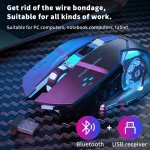 Wireless Bluetooth Gaming Mouse Ergonomic Mechanical 2 | PricZone