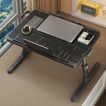 Adjustable Laptop Tray with Drawer and Tablet Slot 2