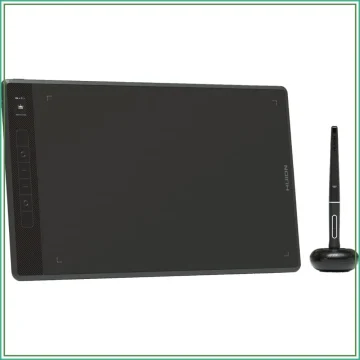 Huion graphic drawing tablet with pen and stand on a white background | PricZone