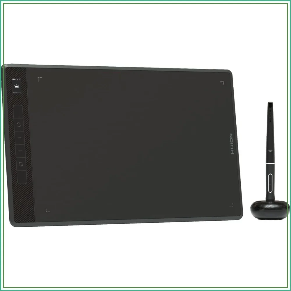 Wireless Graphics Drawing Tablet with Smart LCD and 8192 1 | PricZone Huion graphic drawing tablet with pen and stand on a white background | PricZone