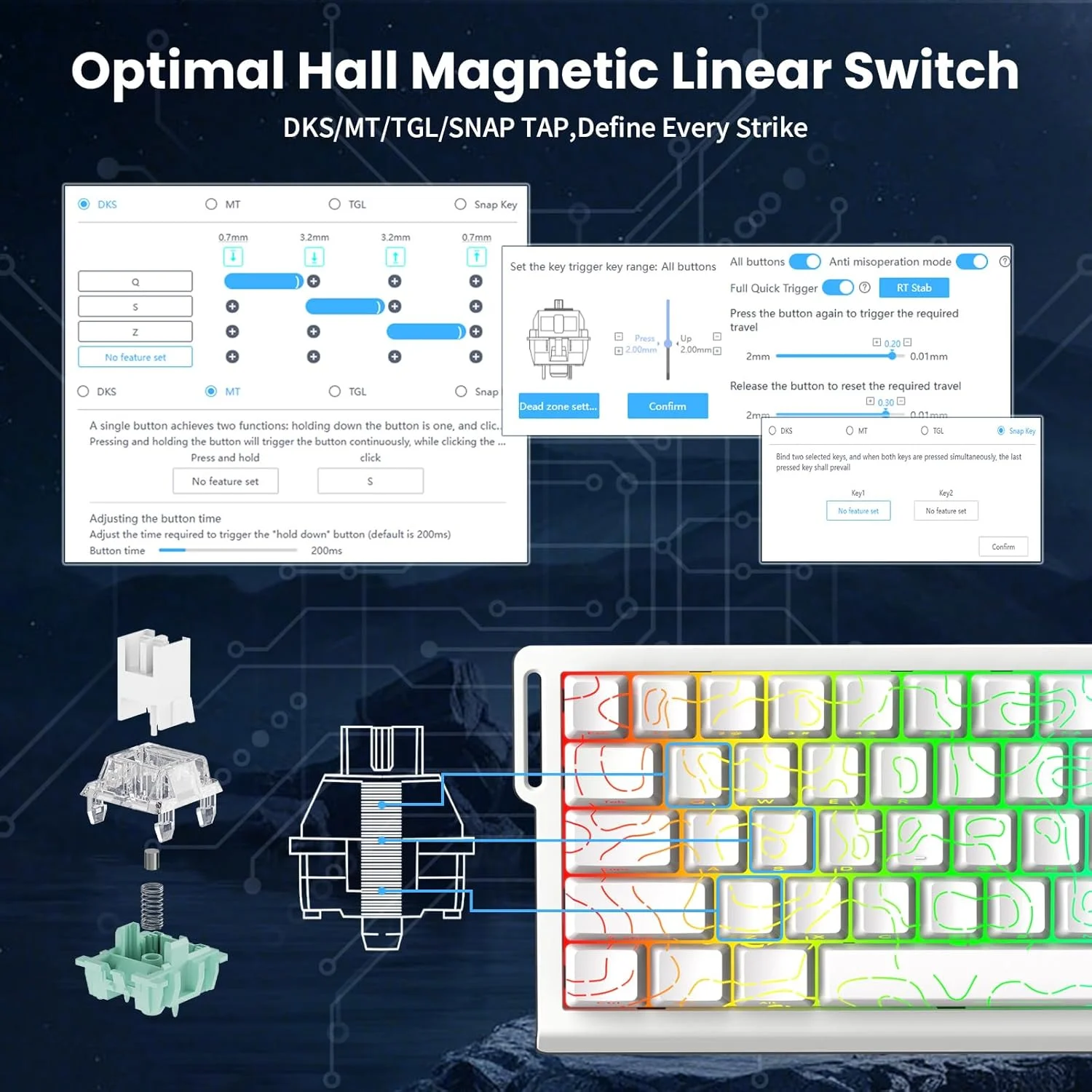 Attack Shark X68 He Rapid Trigger Magnetic Switch Keyboard 2 | PricZone Attack Shark X68 He Rapid Trigger Magnetic Switch Keyboard 2 | PricZone