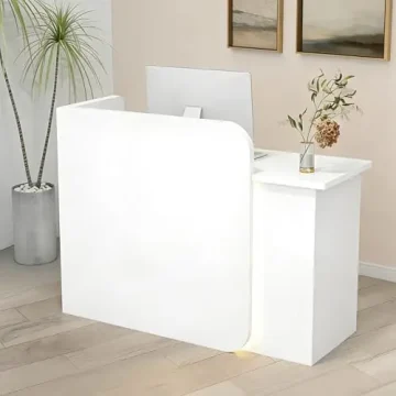 Reception Desk with Lockable Drawers and Checkout Counter 1 | PricZone