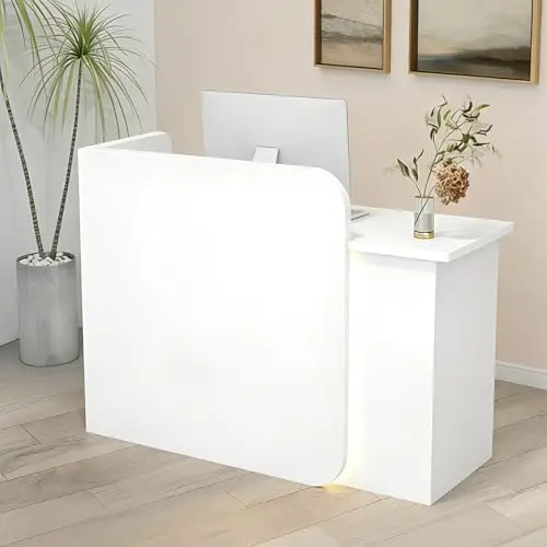 Reception Desk with Lockable Drawers and Checkout Counter 1 | PricZone Reception Desk with Lockable Drawers and Checkout Counter 1 | PricZone