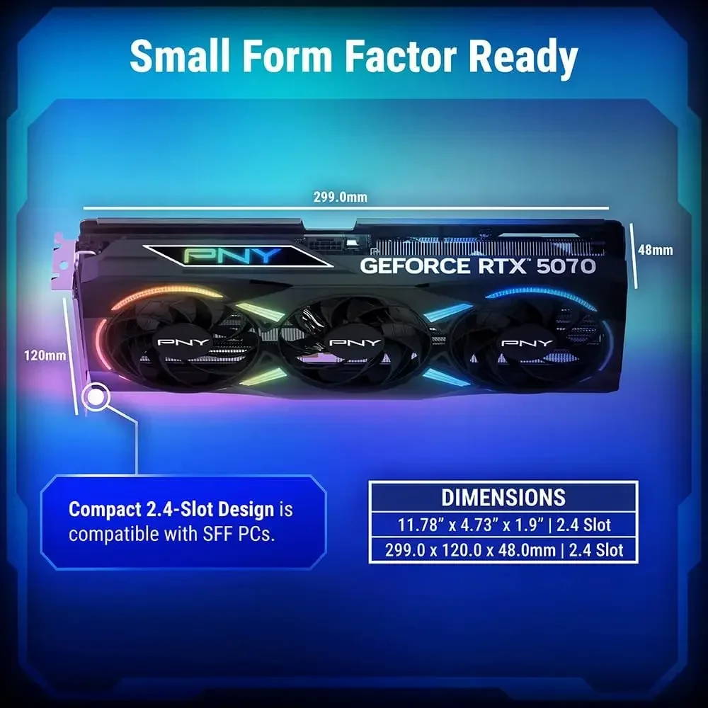 NVIDIA GeForce RTX 5070 Epic-X Argb Oc Triple Fan Graphics 10