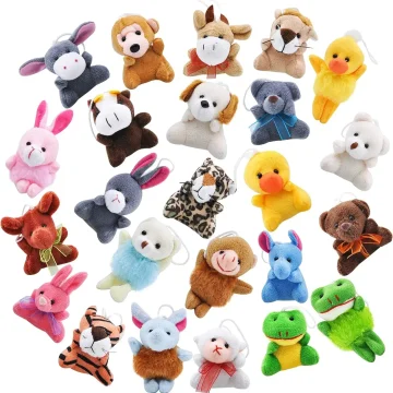 Pack Mini Animal Plush Toys Keychain Decoration 2