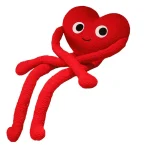Cute Long Arms Heart Shape Plush Pillow for Bed and Travel 6 | PricZone
