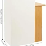 Modern Reception Desk with LED Light and Lockable Drawer 3 | PricZone Modern Reception Desk with LED Light and Lockable Drawer 3 | PricZone