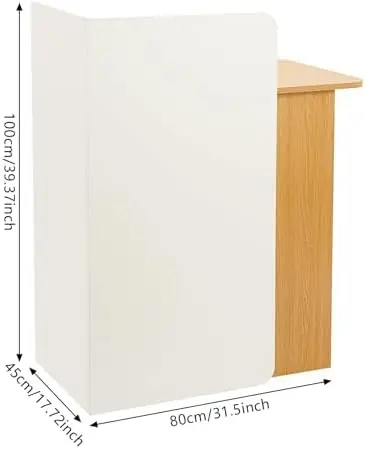 Modern Reception Desk with LED Light and Lockable Drawer 3 | PricZone Modern Reception Desk with LED Light and Lockable Drawer 3 | PricZone