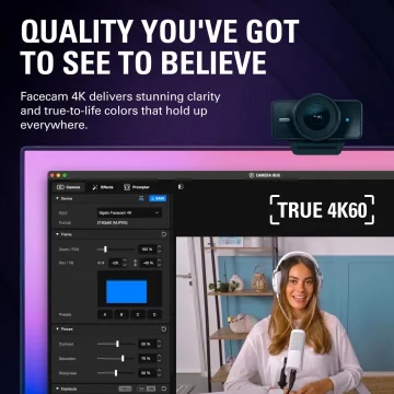 4K60 Webcam with Sony Sensor and HDR Lens Filter Support 2