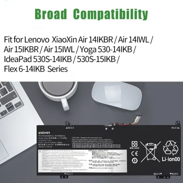 Lenovo Yoga 530 Battery Replacement 45Wh Black 1